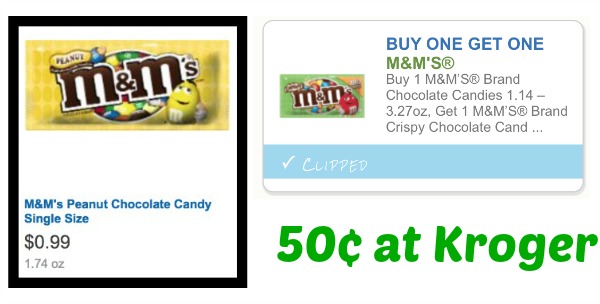 M and m candy coupons