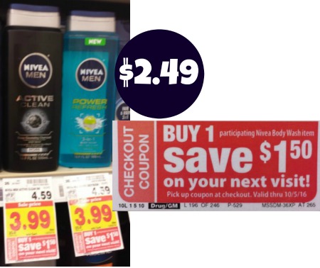 New Nivea Catalina - Men's Body Wash Just $2.49 At Kroger
