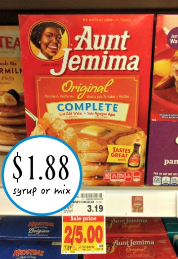 Aunt jemima syrup coupons