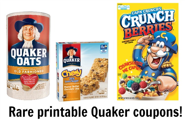Quaker oats cereal coupons