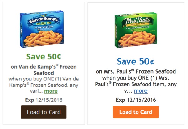 Mrs. paul's frozen fish coupons