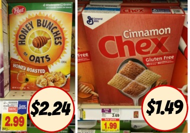 New Cereal Printable Coupons - Chex Cereal Just 99¢ At Kroger