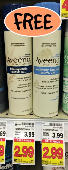 FREE Aveeno Shave Gel At Kroger!