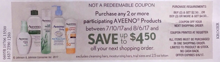 New Aveeno Catalina - Cleansers As Low As $1.79 At Kroger