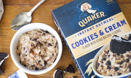 Get Quaker Instant Oatmeal Cookies & Cream or Chocolate Flavors For Just 34¢ At Kroger