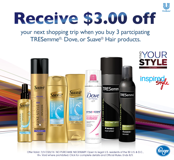 Find Your Style At Kroger Big Catalina On Tresemme Dove Suave