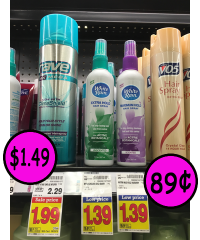 White Rain Hair Spray And Rave Hair Hold I Heart Kroger