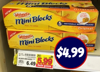 New Velveeta Mini Blocks Coupon - $4.99 At Kroger