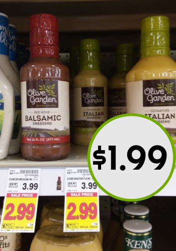 New Olive Garden Salad Dressing Coupon Only 1 99 At Kroger