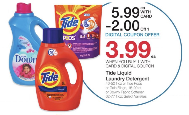 Tide with downy coupons