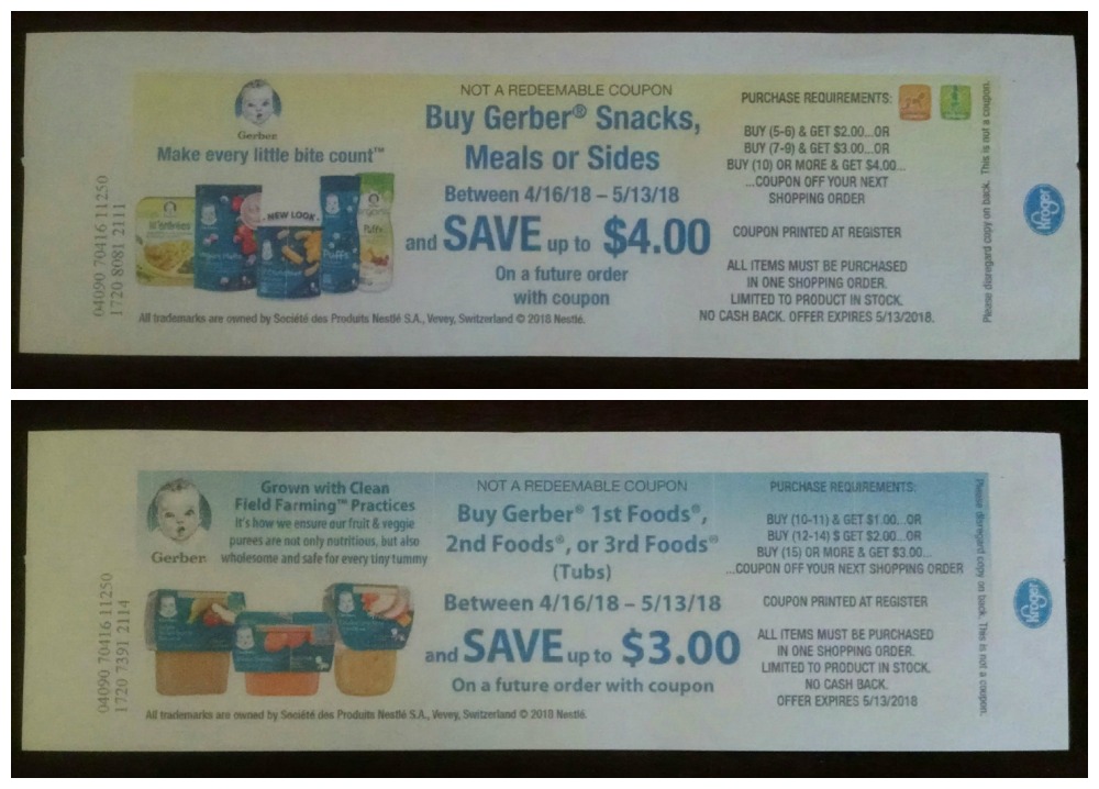 gerber coupons 2018
