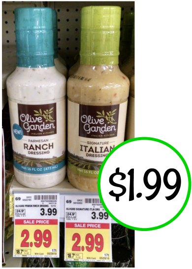 Olive Garden Salad Dressing Only 1 99 At Kroger