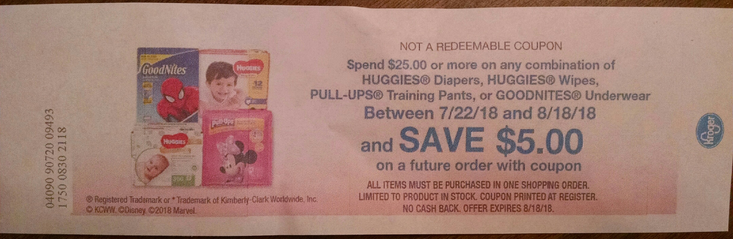 kroger huggies coupon