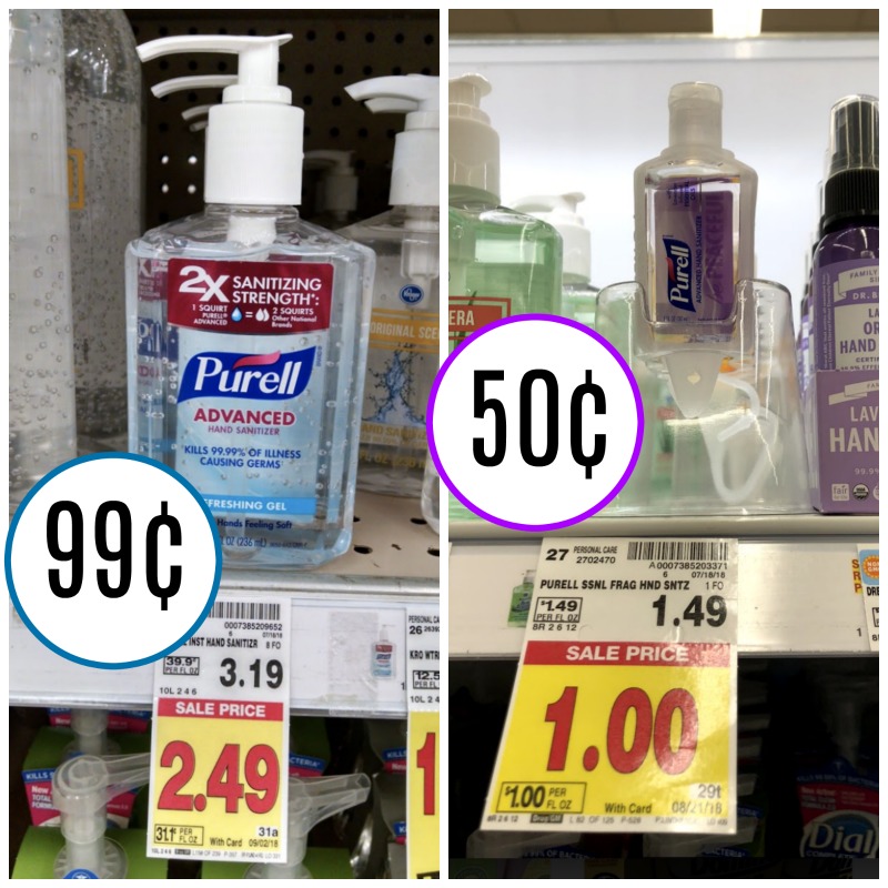 Purell Hand Sanitizer Bargains - As Minimal As 50¢ At Kroger image regarding Purell Coupons Printable known as Purell Hand Sanitizer Discounts - As Reduced As 50¢ At Kroger