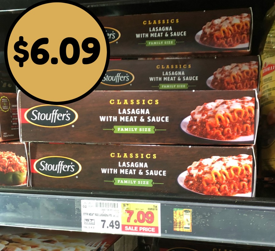 Stouffers Household Sizing Lasagna Simply $6.09 At Kroger graphic relating to Stouffers Coupons Printable identify Stouffers Spouse and children Dimension Lasagna Basically $6.09 At Kroger