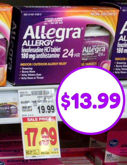 Allegra Coupon I Middle Kroger photo relating to Allegra Printable Coupon titled Allegra Coupon I Centre Kroger