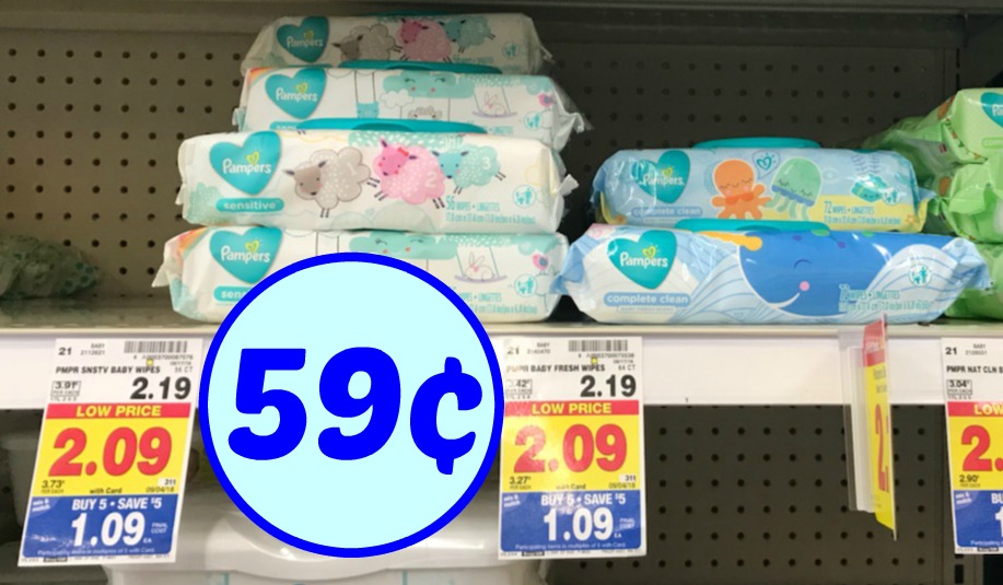 kroger pampers wipes sale