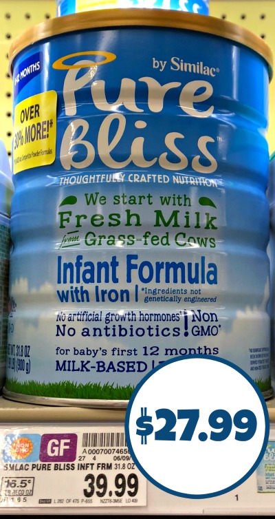 pure bliss infant formula