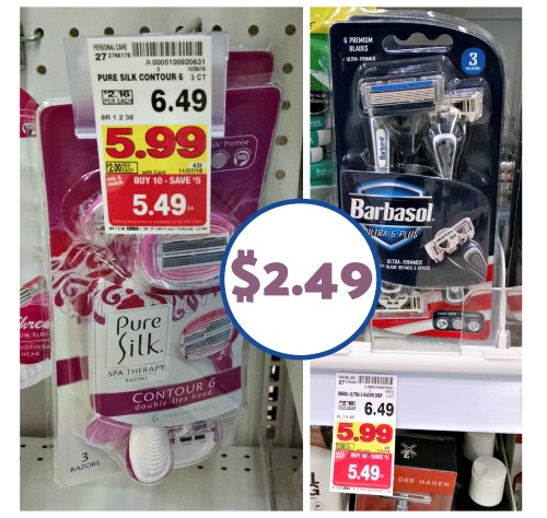 Organic Silk Barbasol Razors Basically $2.49 At Kroger graphic regarding Pure Silk Shave Cream Printable Coupon named Normal Silk Barbasol Razors Simply $2.49 At Kroger