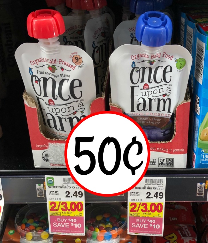 Once Upon a Farm ColdPressed Food As Low As 50¢ At Kroger