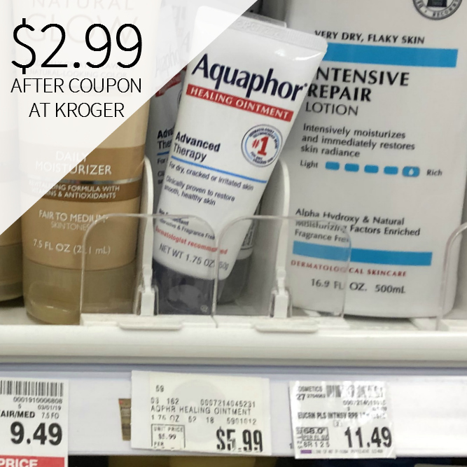Aquaphor Ointment As Minimal As $2.99 At Kroger - 50 percent Rate photograph regarding Aquaphor Printable Coupons titled Aquaphor Ointment As Minimal As $2.99 At Kroger - 50 % Cost