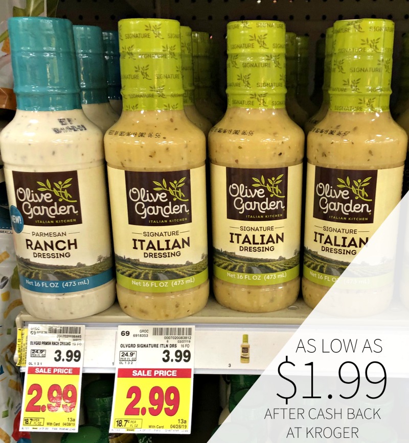 Olive Garden Salad Dressing As Low As 1 99 At Kroger