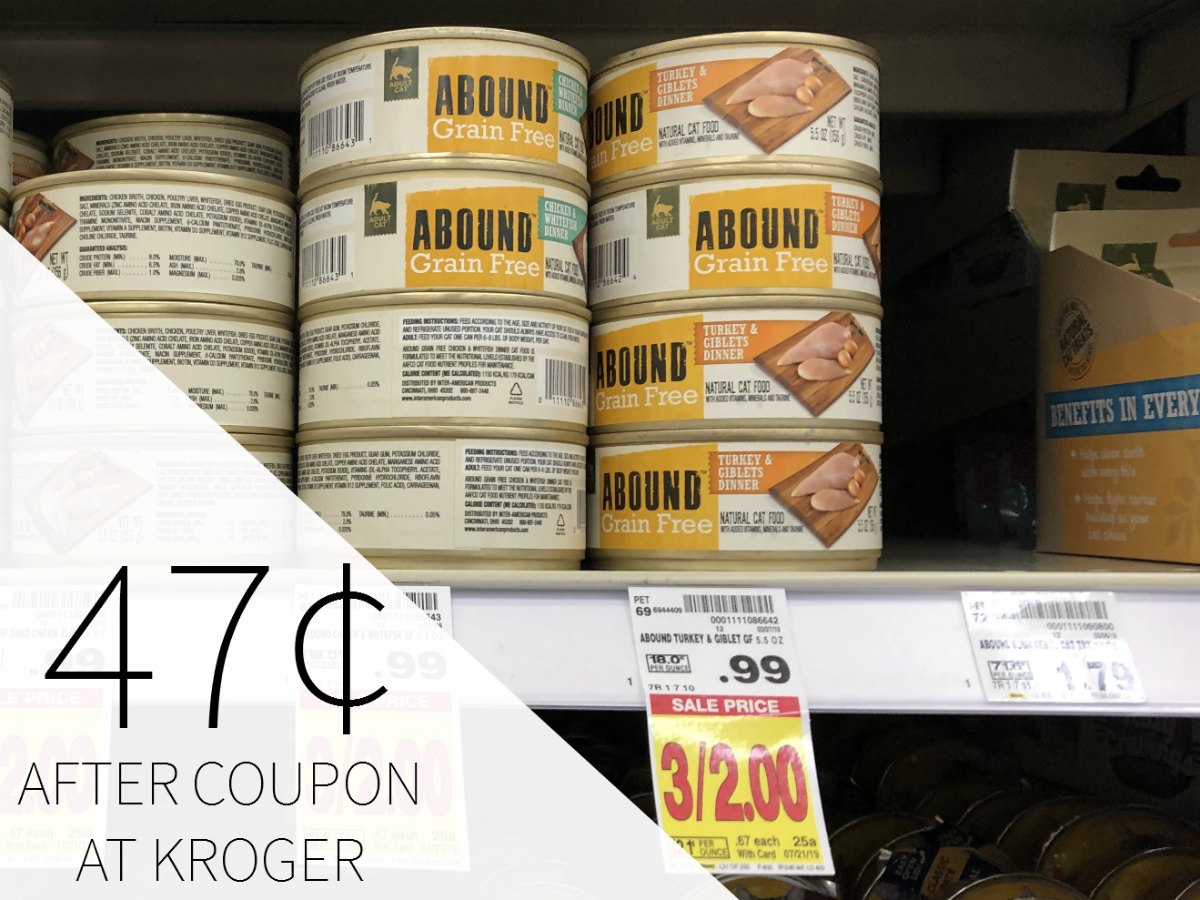 kroger cat food prices