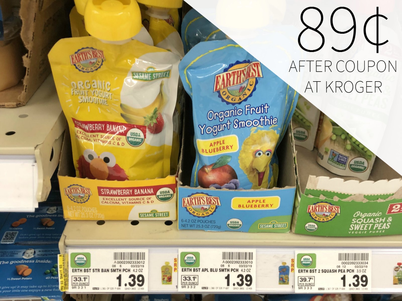 earth's best smoothie pouches