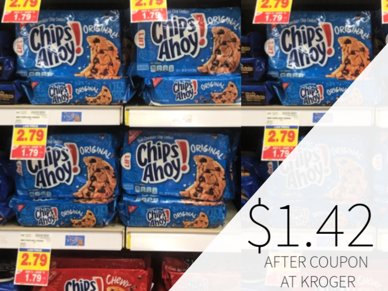 Nabisco Chips Ahoy! Cookies Basically $1.42 Through The Kroger graphic about Chips Ahoy Coupons Printable named Nabisco Chips Ahoy! Cookies Merely $1.42 All through The Kroger