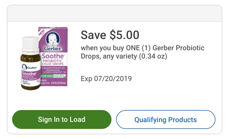 gerber soothe coupons 2018