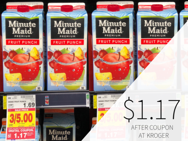 Minute Maid Fruit Punch Just 1 17 At Kroger