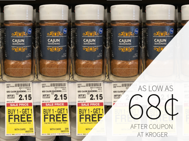 Cajun Spices As Low As 68¢ At Kroger