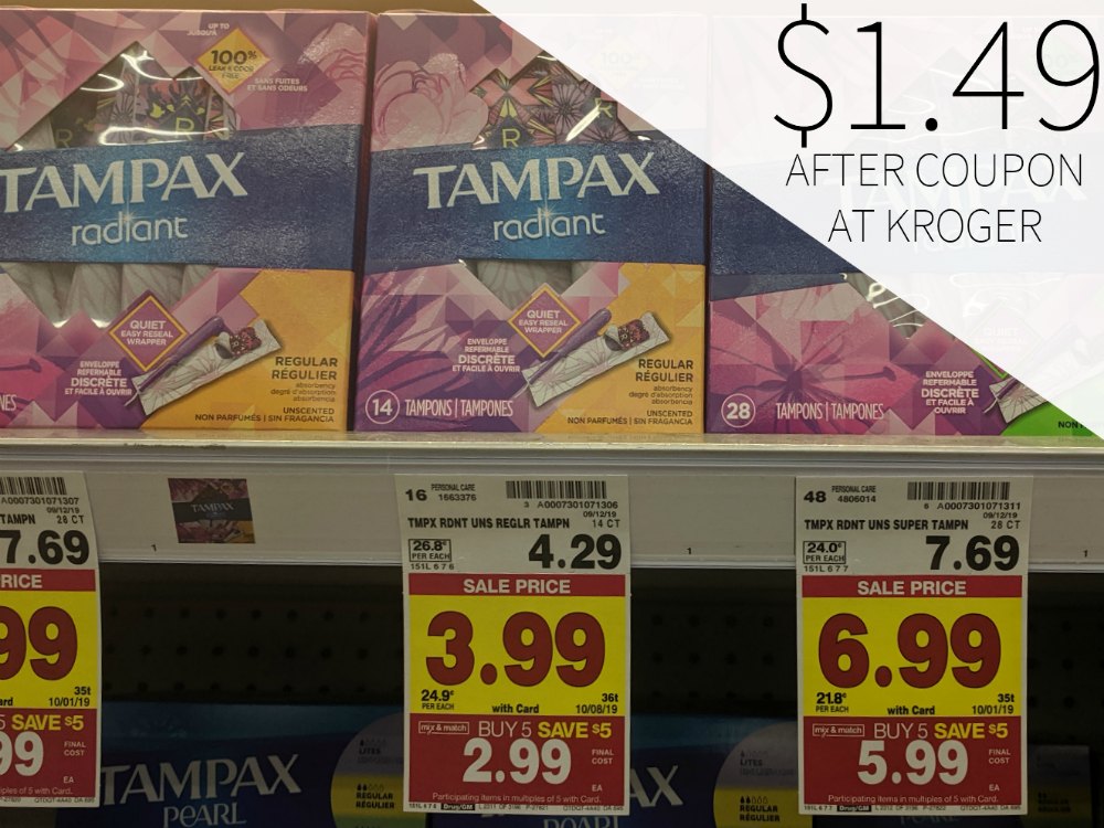 New Feminine Hygiene Coupons - Always & Tampax Just .49 At Kroger