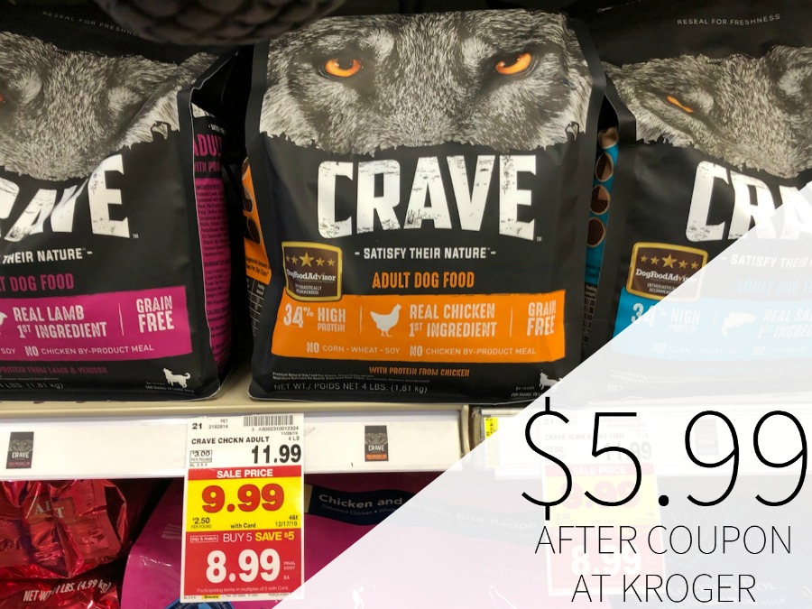 Crave Dry Dog Food Just $5.99 At Kroger