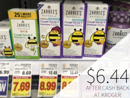 Zarbee's Naturals Baby Cough Syrup As Low As 6.44 Per Box At Kroger