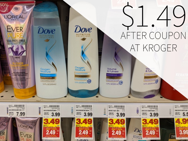 Dove Hair Care Just .49 Per Bottle At Kroger