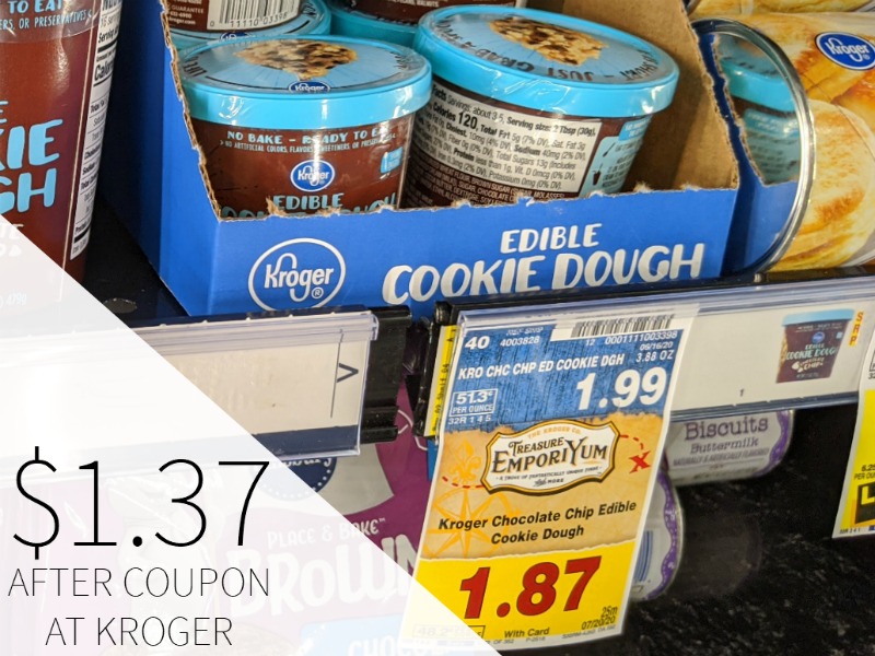 Kroger Edibile Cookie Dough Just 1.37 At Kroger