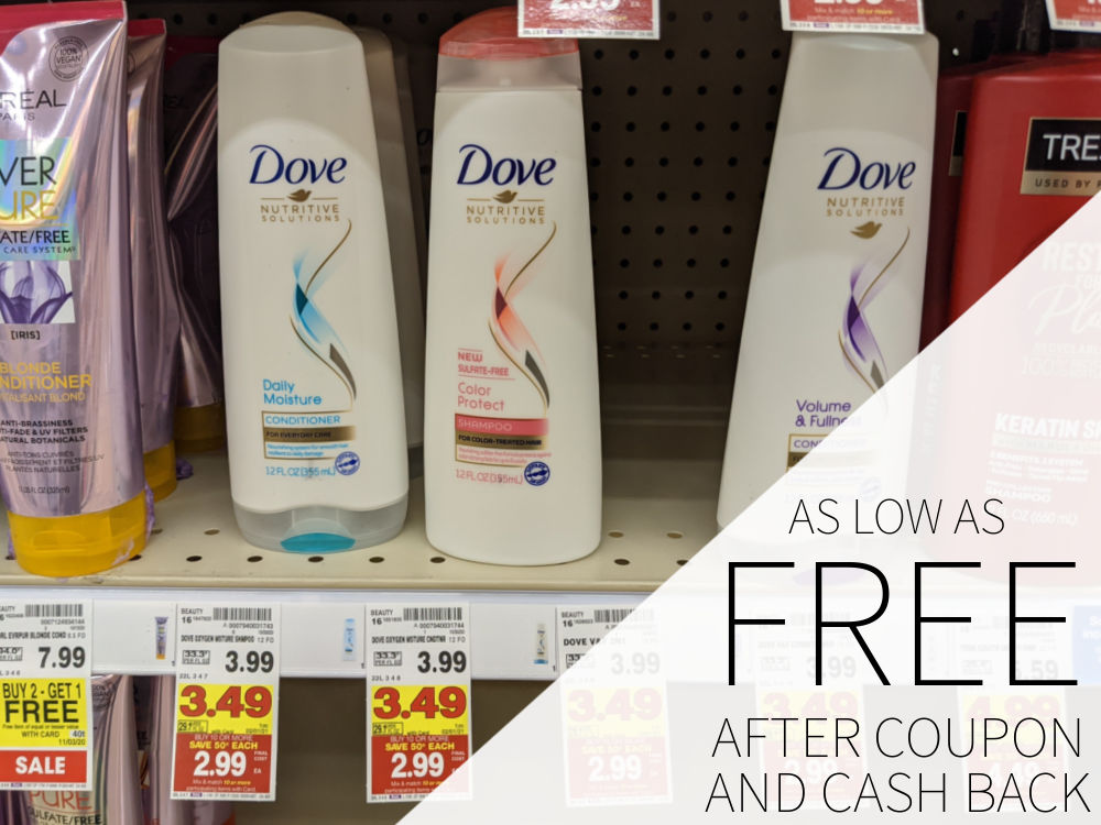Dove Hair Care As Low As FREE At Kroger