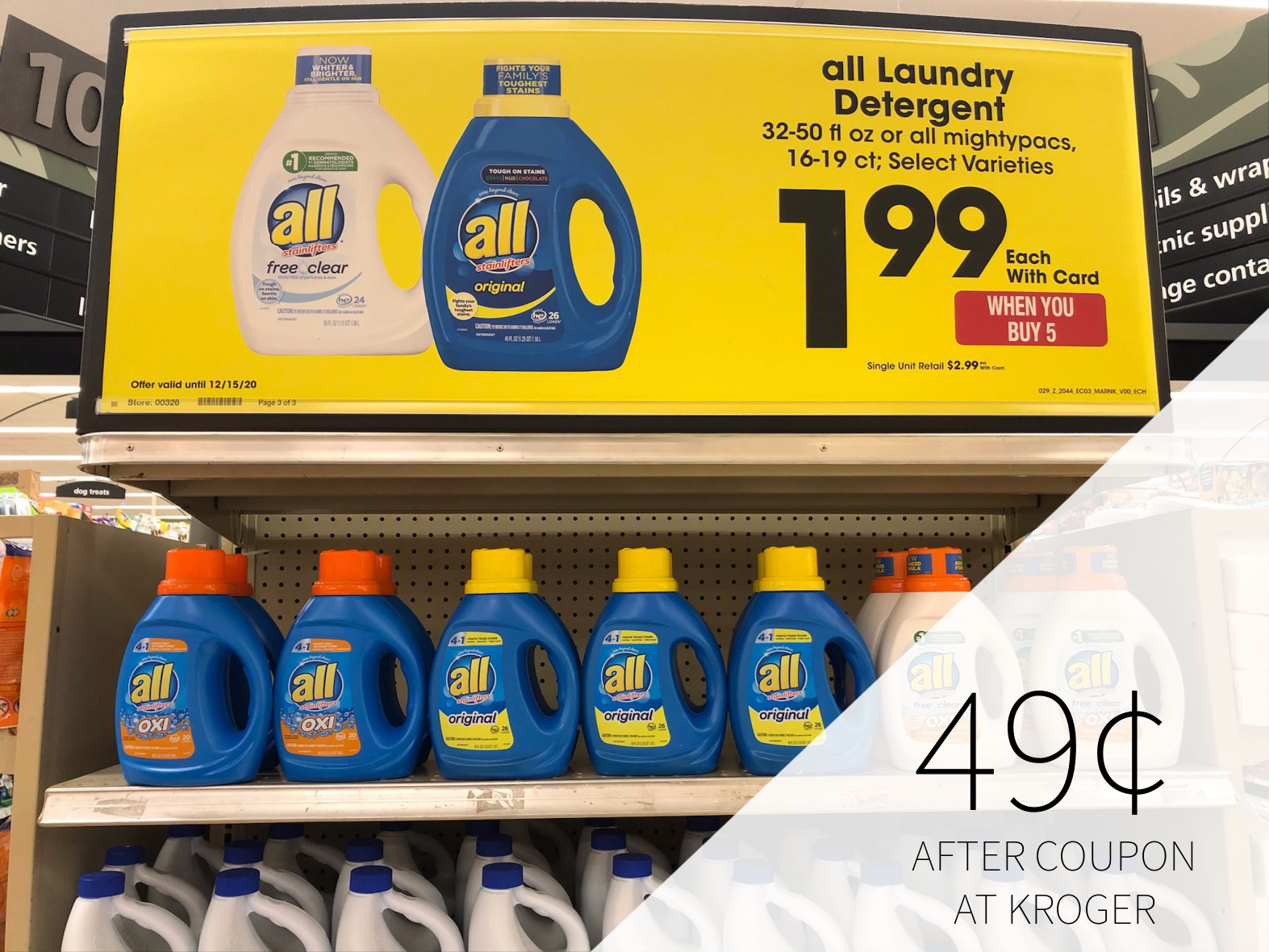 All Liquid Laundry Detergent Just 49¢ At Kroger