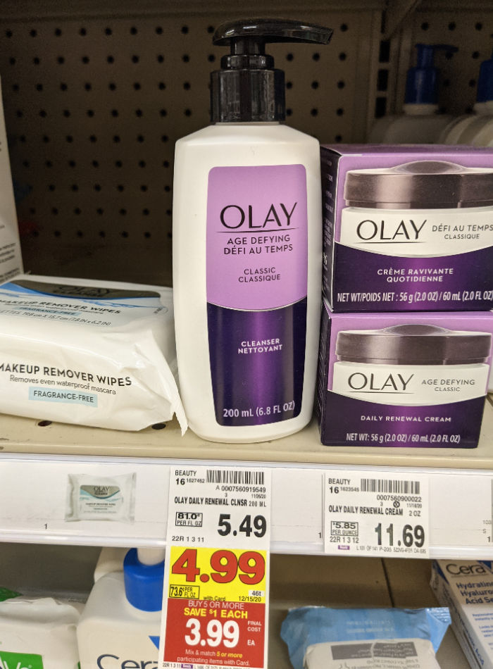 olay age defying cleanser
