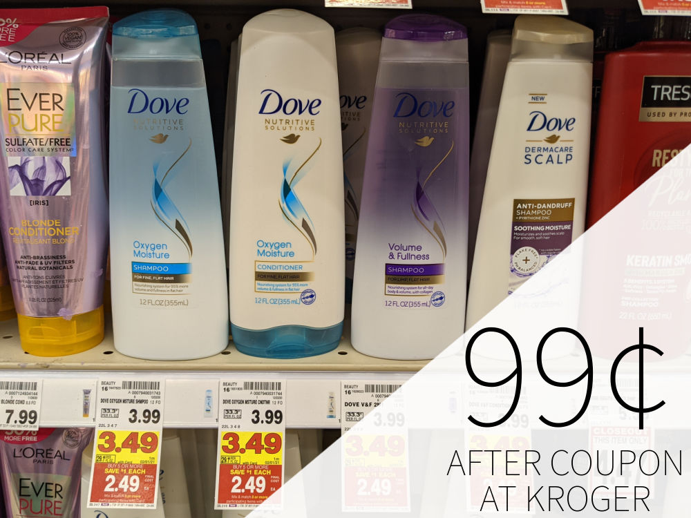 Dove Hair Care As Low As 99¢ Per Bottle At Kroger