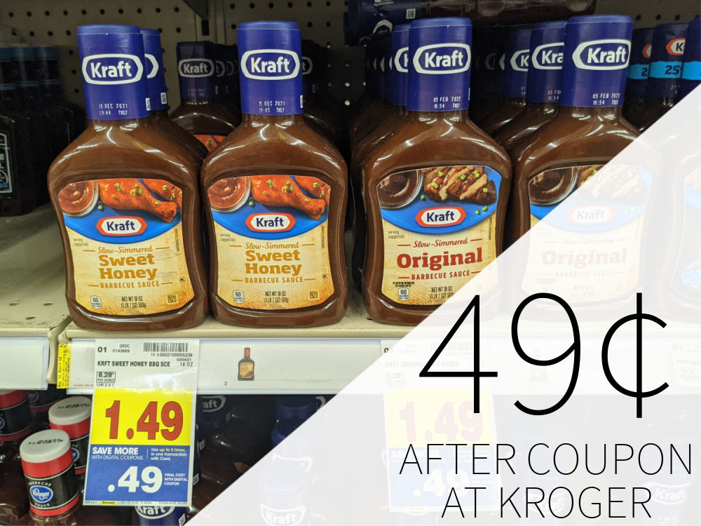 Kraft BBQ Sauce Just 49¢ At Kroger 2