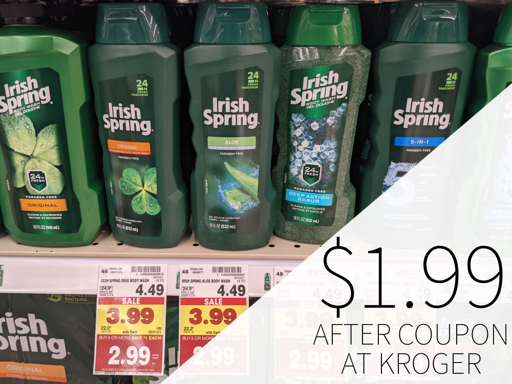 Irish Spring Body Wash Just .99 At Kroger - Less Than Half Price 1