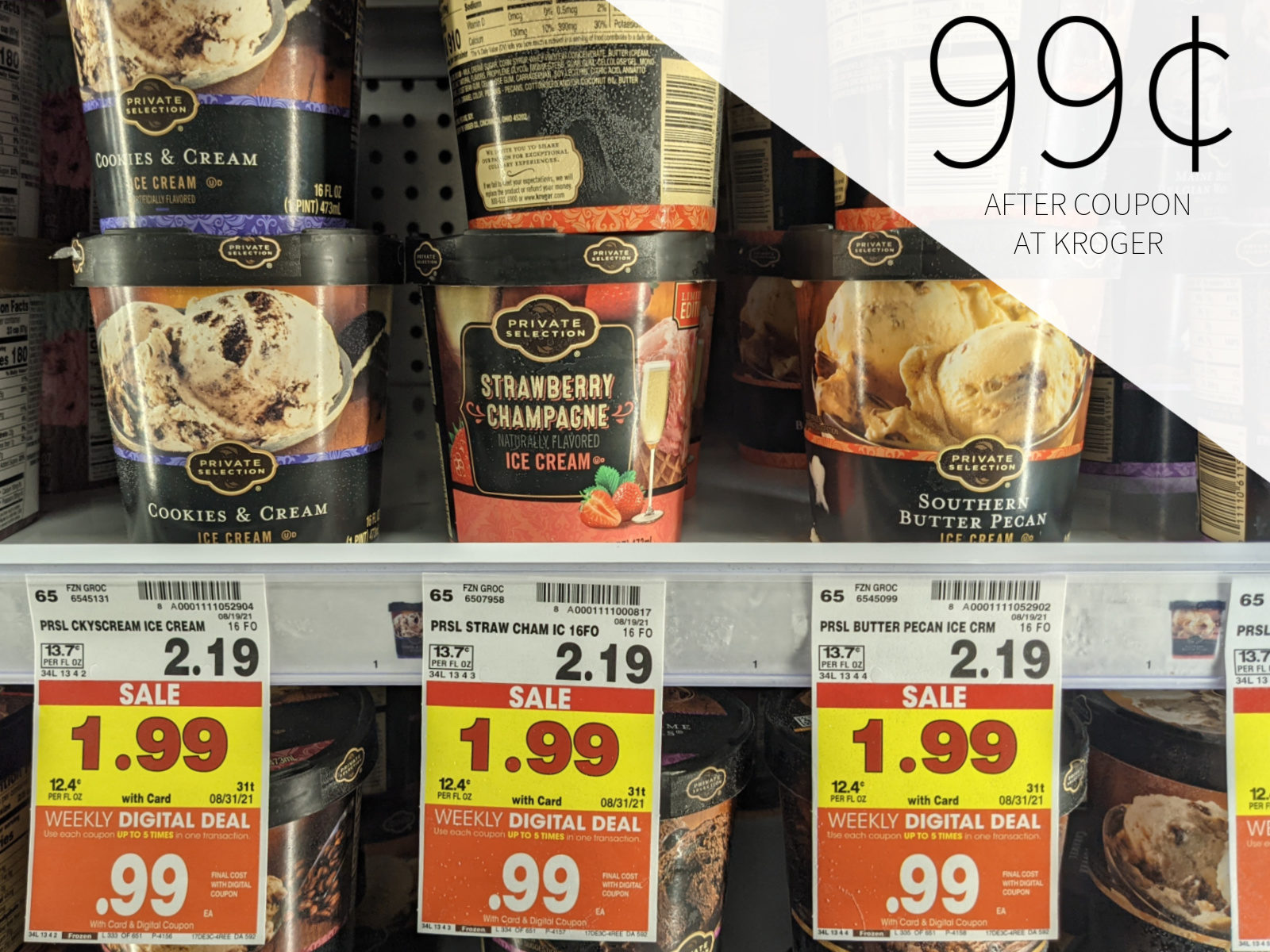 Private Selection Ice Cream Or Sorbet Only 99¢ At Kroger