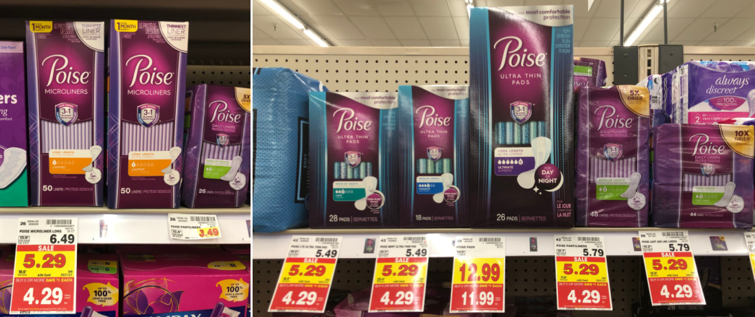 Poise Pads And Liners As Low As $1.29 At Kroger