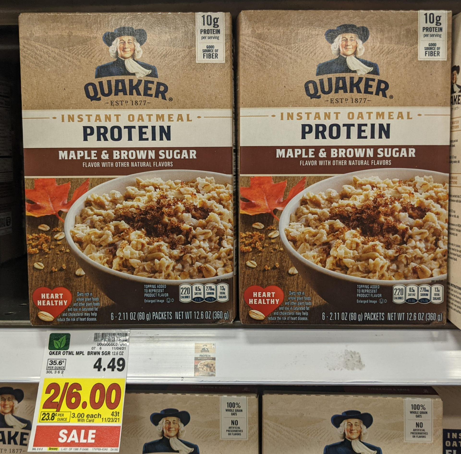 Quaker Protein Instant Oatmeal As Low As $1.94 At Kroger 1