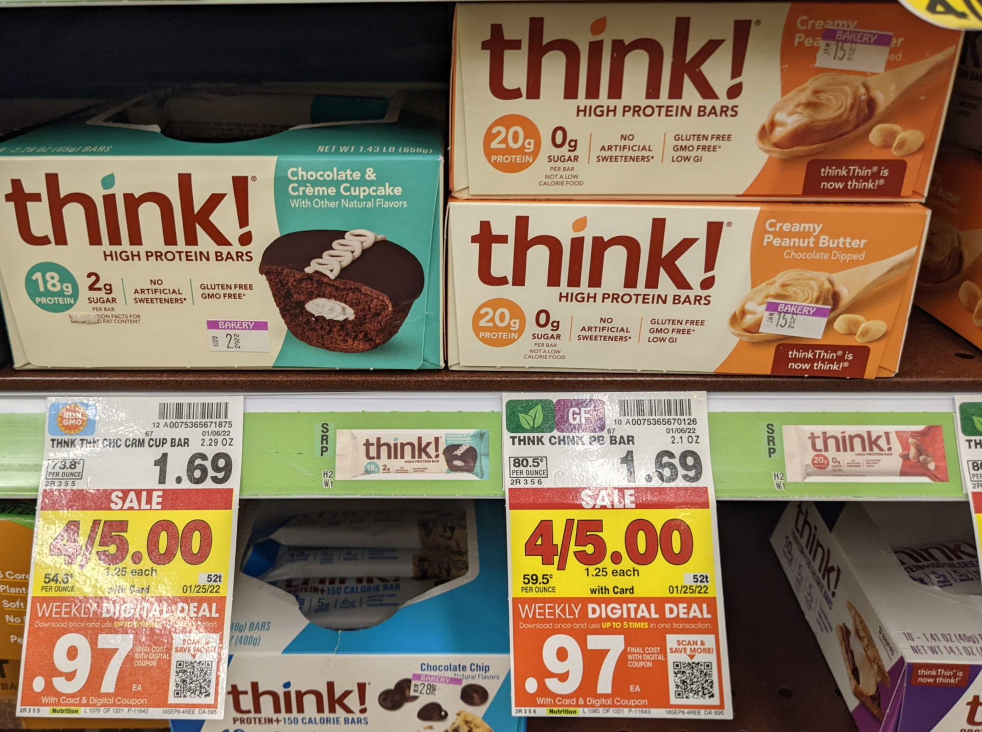 Think! Protein Bars As Low As 97¢ At Kroger