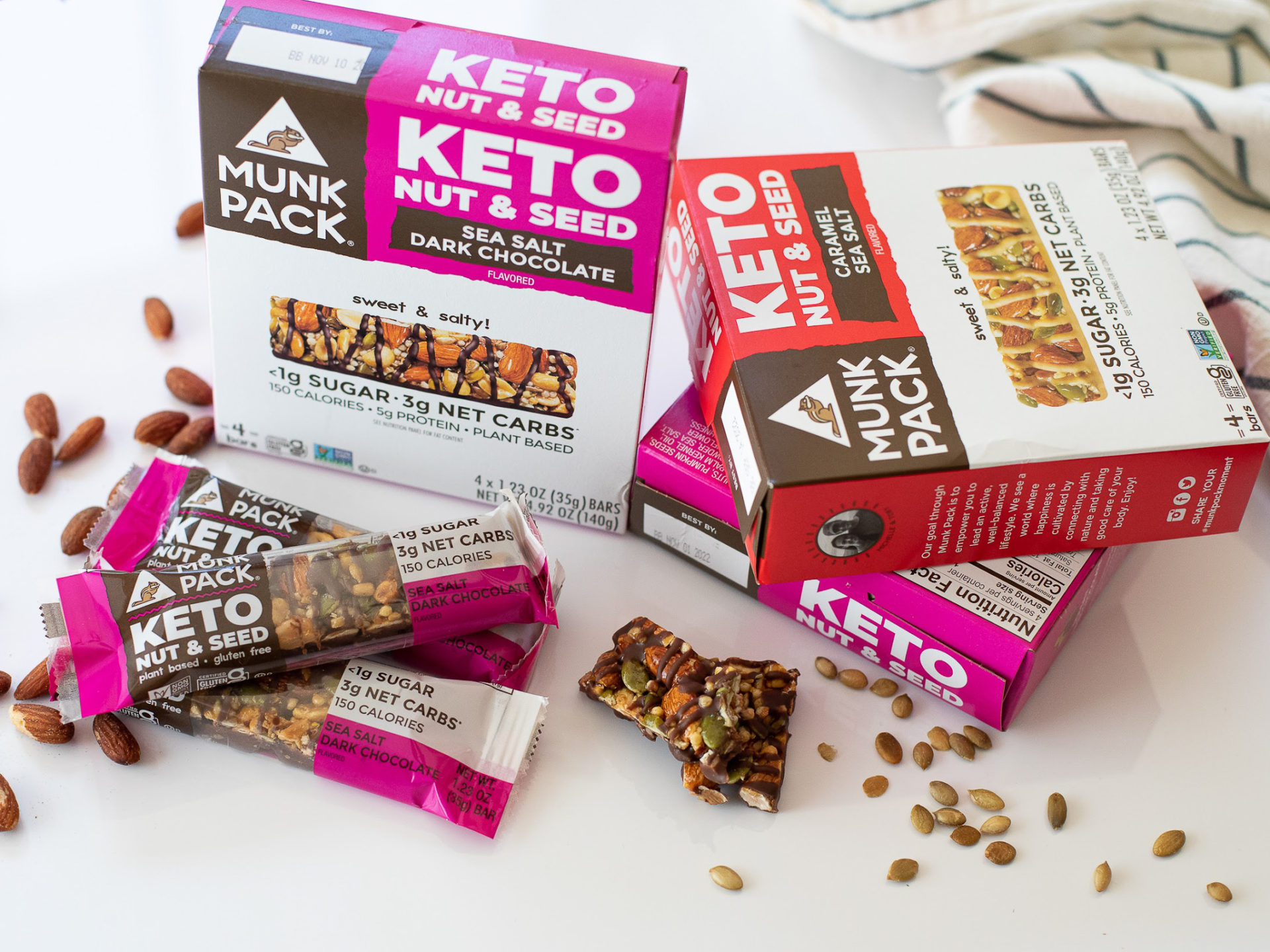 Munk Pack Keto Nut & Seed Bars 4-Pack Just $3.49 At Kroger (Regular Price $7.49)