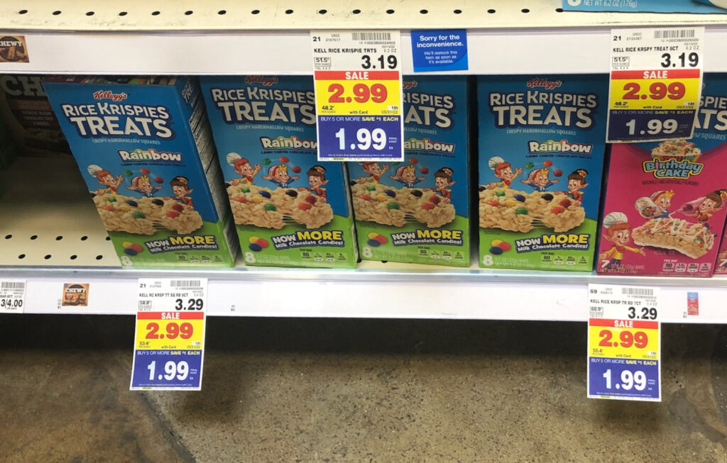 Kellogg’s Rice Krispies Treats Just 1.49 At Kroger iHeartKroger