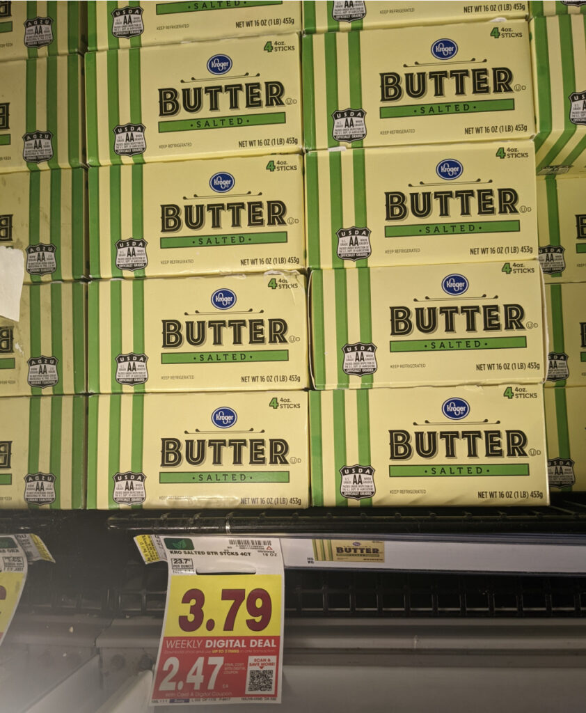 Stock Up On One-Pound Boxes Of Kroger Butter For Just $2.47 - iHeartKroger